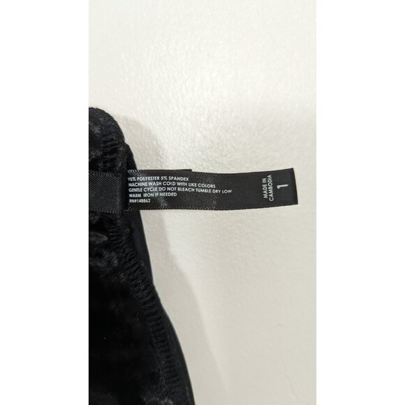 Torrid Size 1X Full Length Signature Waist Crushed Velvet Legging Goth - Picture 5 of 5